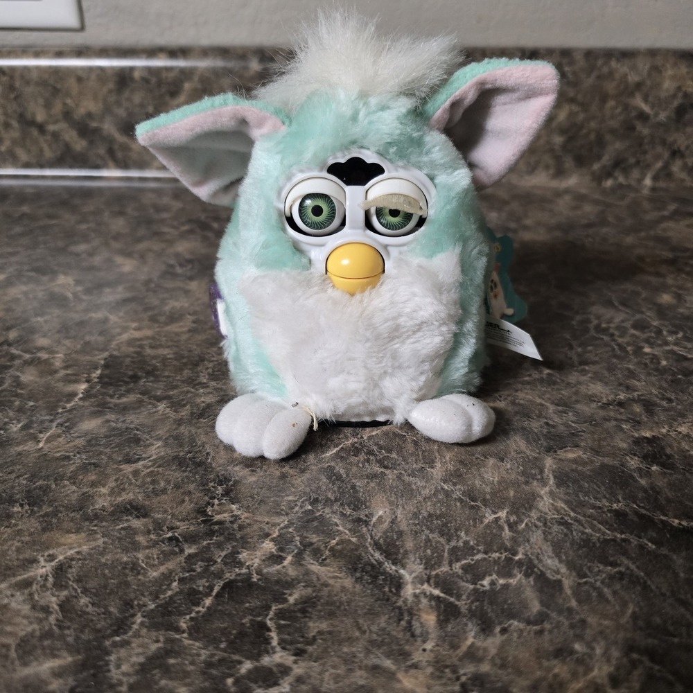 Furby Mint Green And White Vtg 1999 Furby Babies Tested‎ Working